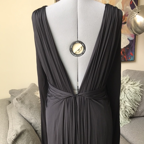 Greta Constantine Black Jersey Cocktail Dress - Picture 3 of 7